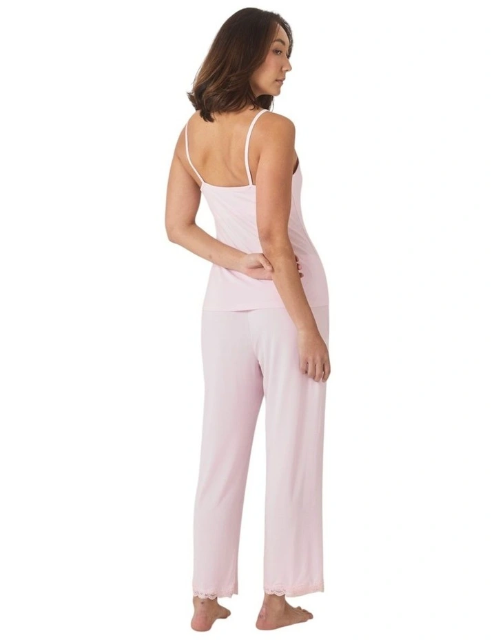 Britt Bamboo Lace Cami Long PJ image 4