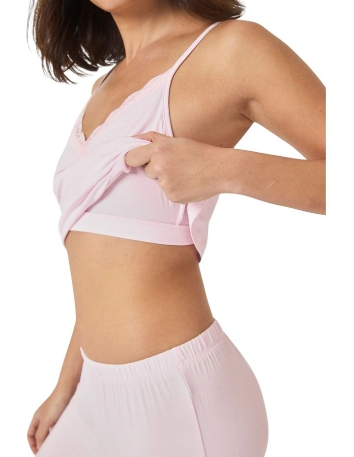 Britt Bamboo Lace Cami Long PJ image 6