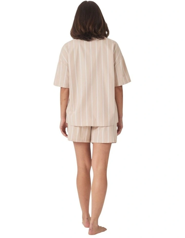 Sasha Striped Boyfriend Short PJ Set image 2