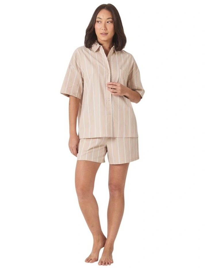 Sasha Striped Boyfriend Short PJ Set image 4