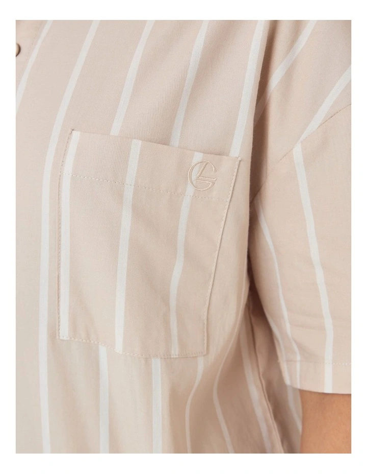 Sasha Striped Boyfriend Short PJ Set image 6