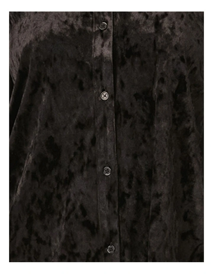 Crushed Velour Button-Up Long Sleeve Long Pyjama Set image 6