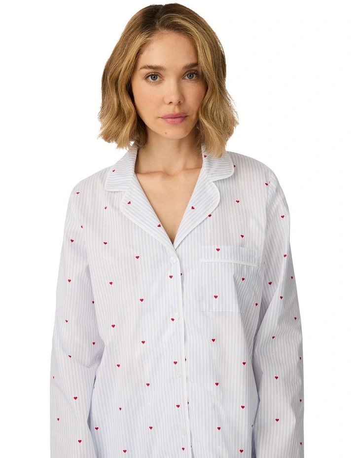 Cotton Poplin Button-Up Long Sleeve Long Pyjama Set image 4