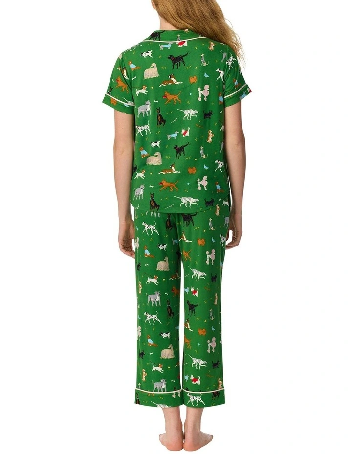 Button Up Short Sleeve Long Jersey Pyjama Set image 2