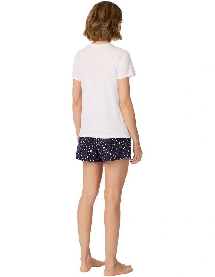 Cotton Short Sleeve T-Shirt & Shorts Pyjama Set image 2