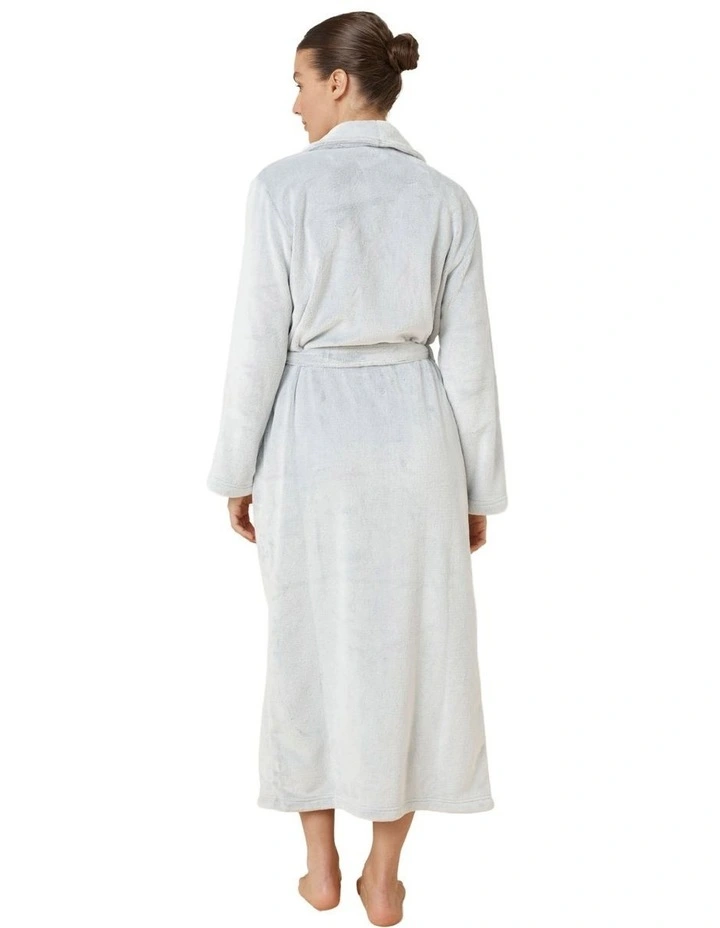 Desir Grey Long Plush Robe image 2
