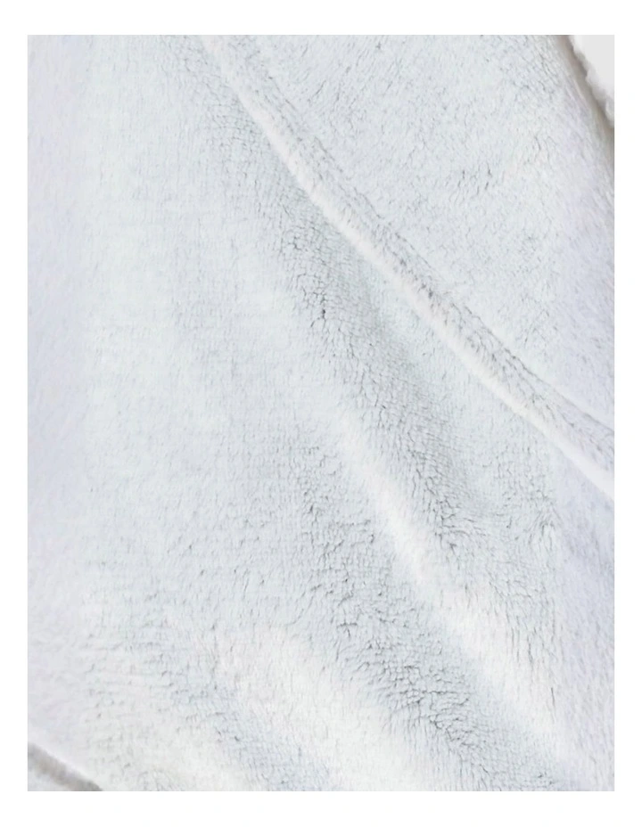 Desir Grey Long Plush Robe image 5