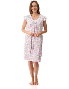 Arosa Flutter sleeve short nightie - Multi