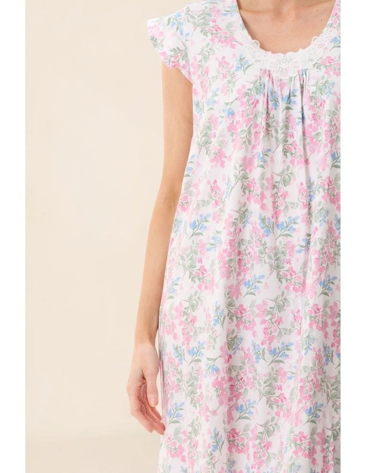 Arosa Flutter sleeve short nightie - Multi image 6