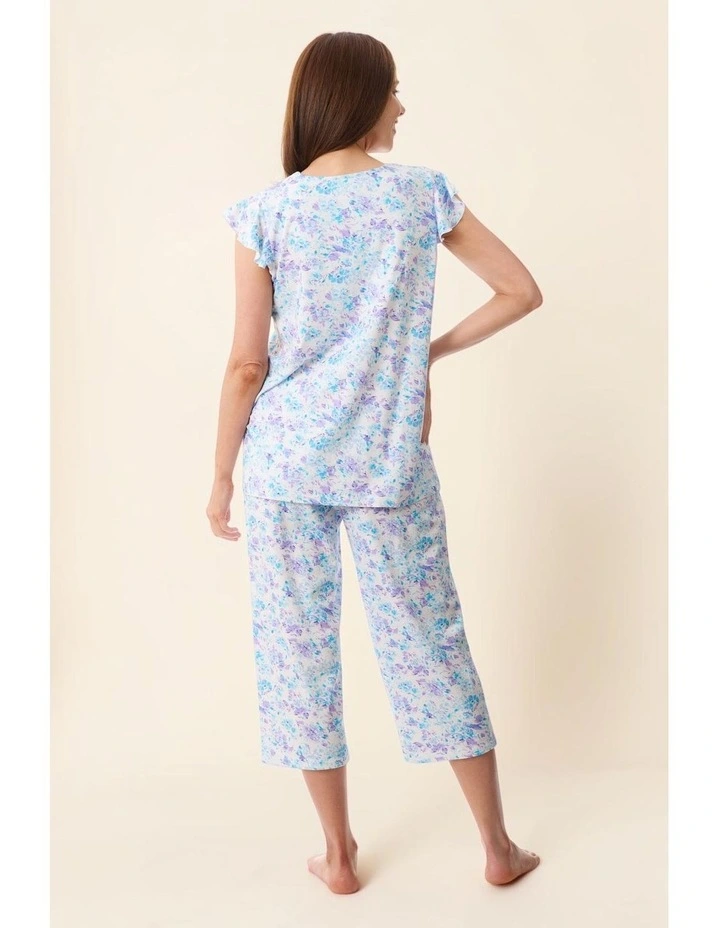 Zadar Flutter sleeve capri pyjama - Multi image 7