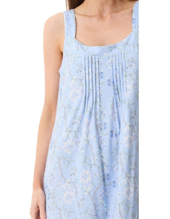 Verona Sleeveless short nightie - Blue image 3