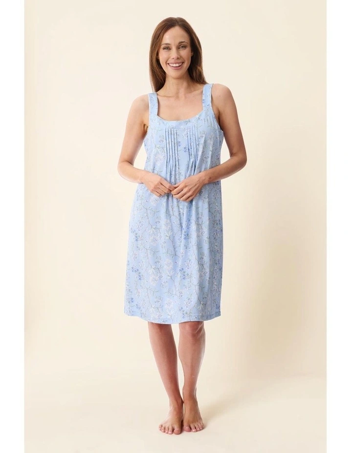 Verona Sleeveless short nightie - Blue image 5