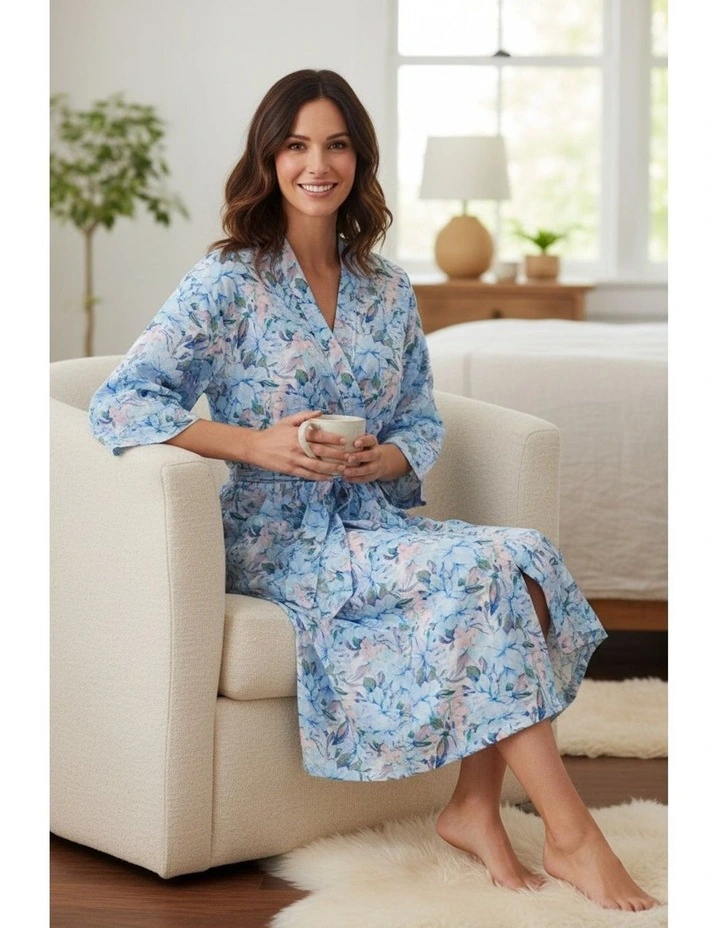 Bari Mid length wrap - Blue image 4
