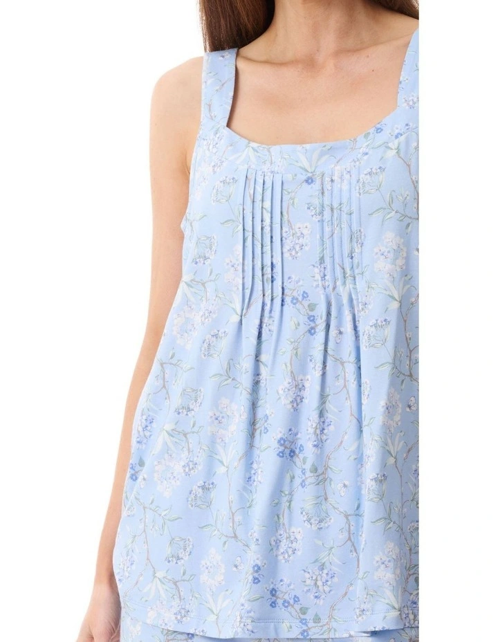 Verona Sleeveless short pyjama - Blue image 3