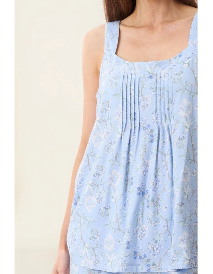 Verona Sleeveless short pyjama - Blue image 6