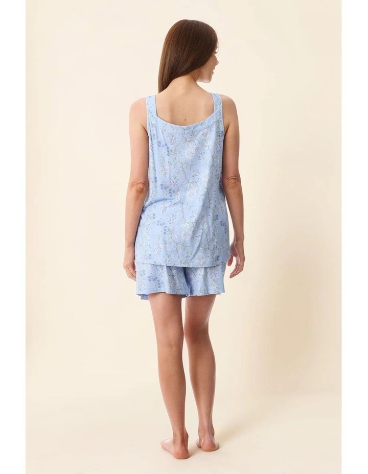Verona Sleeveless short pyjama - Blue image 7