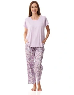Como Pyjama with knit top - Mauve