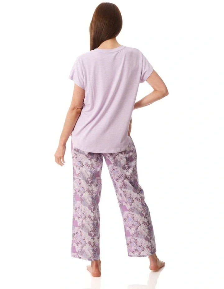 Como Pyjama with knit top - Mauve image 2