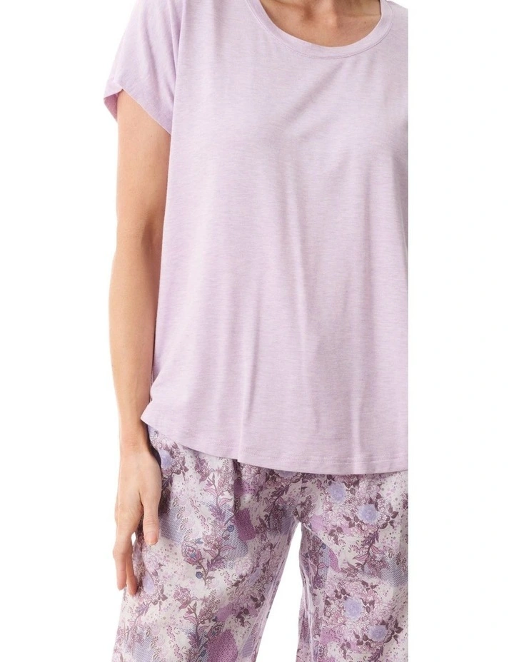 Como Pyjama with knit top - Mauve image 3