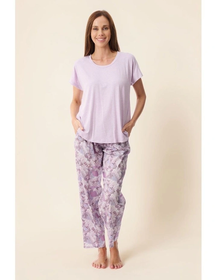 Como Pyjama with knit top - Mauve image 5