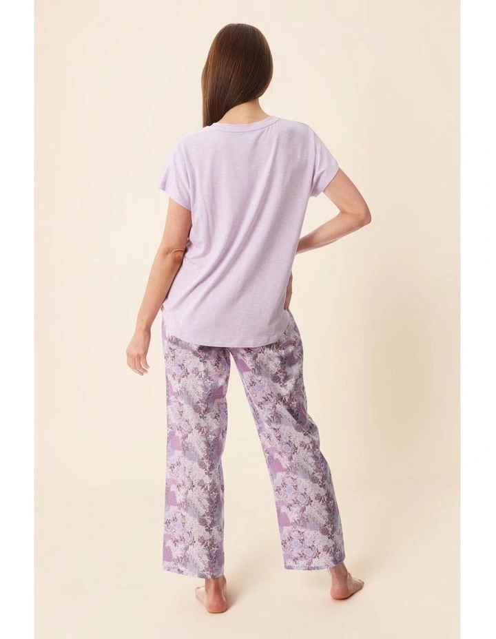 Como Pyjama with knit top - Mauve image 6