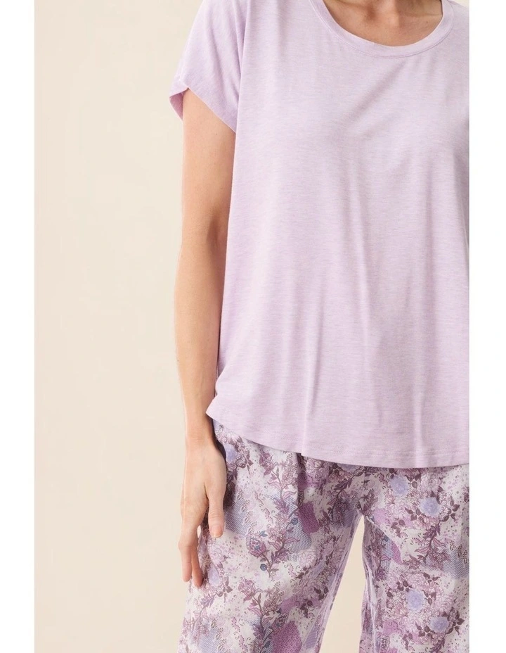 Como Pyjama with knit top - Mauve image 7