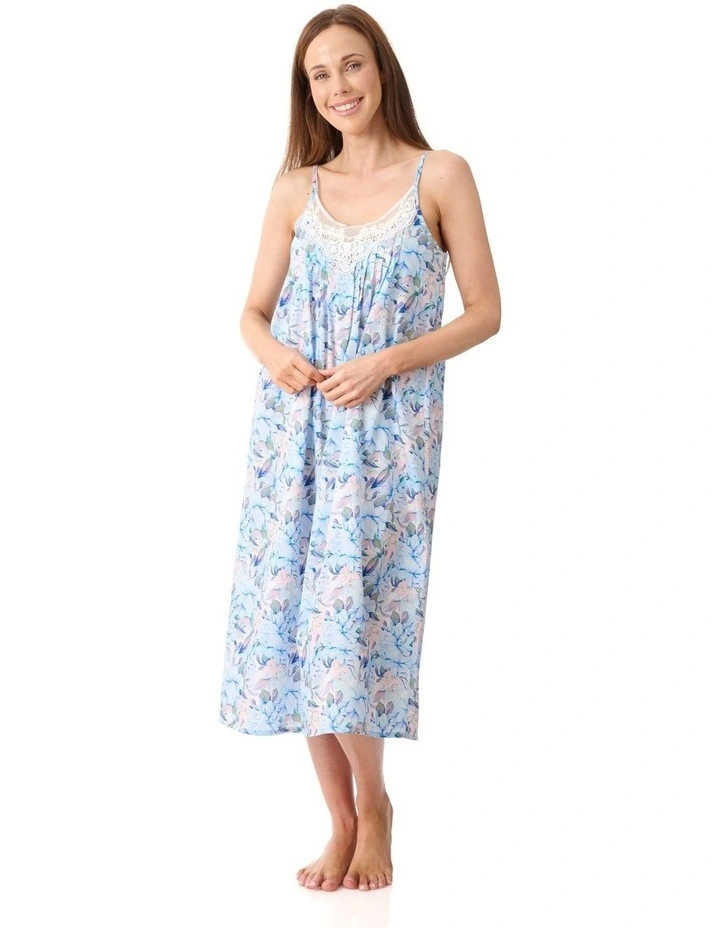 Bari Mid length chemise - Blue image 1