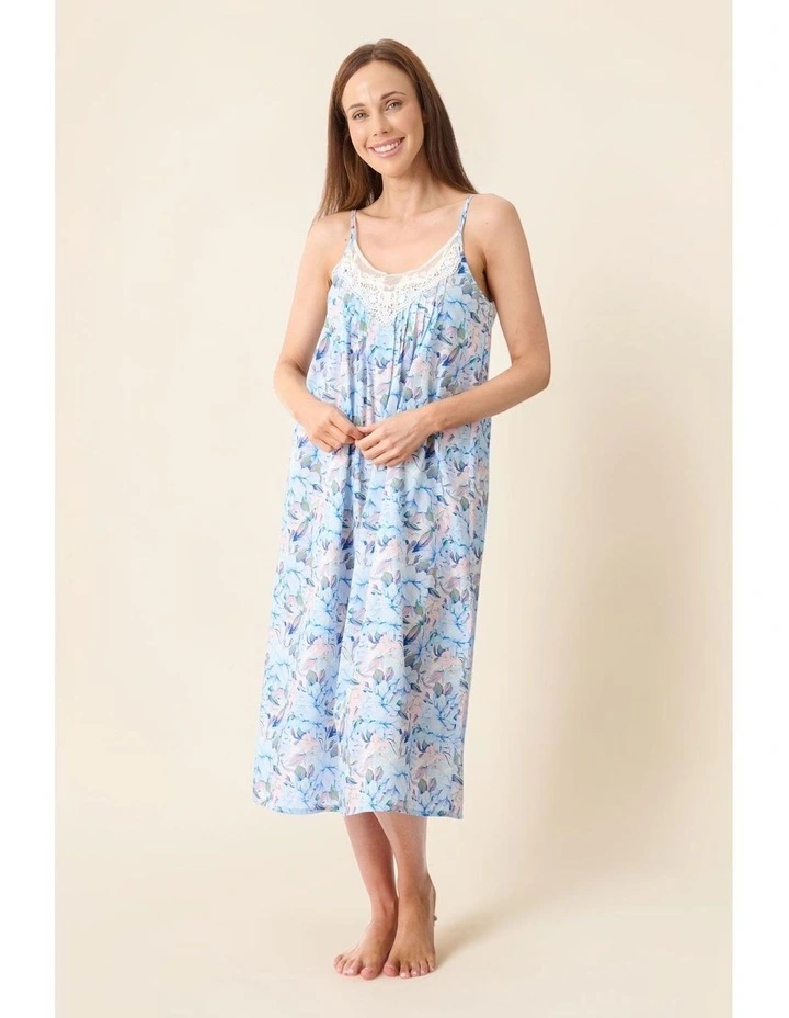 Bari Mid length chemise - Blue image 5