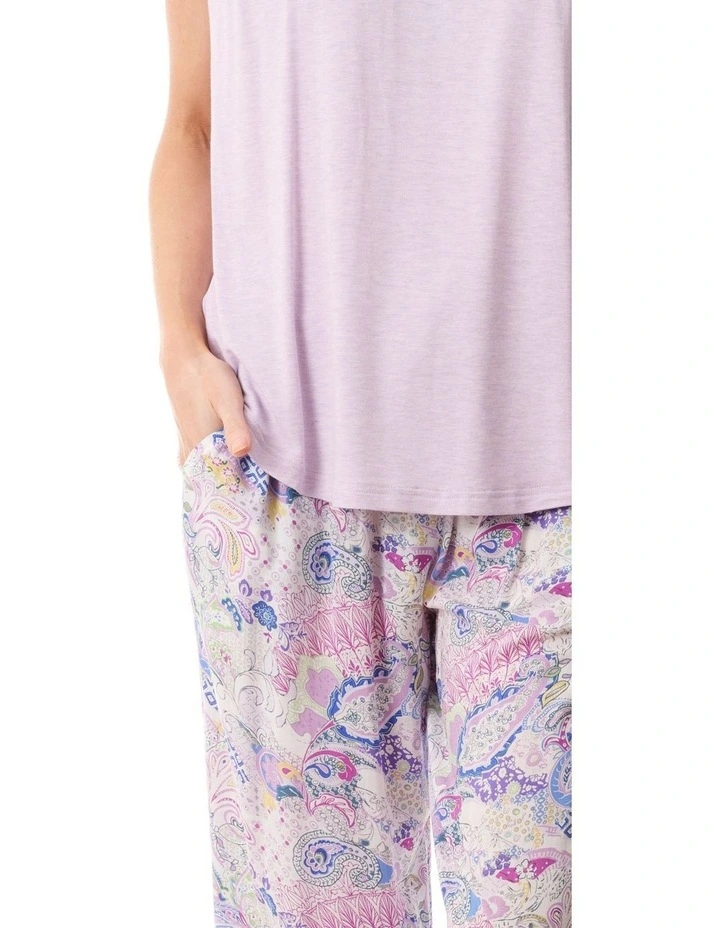 Florence Pyjama with knit top - Multi image 3