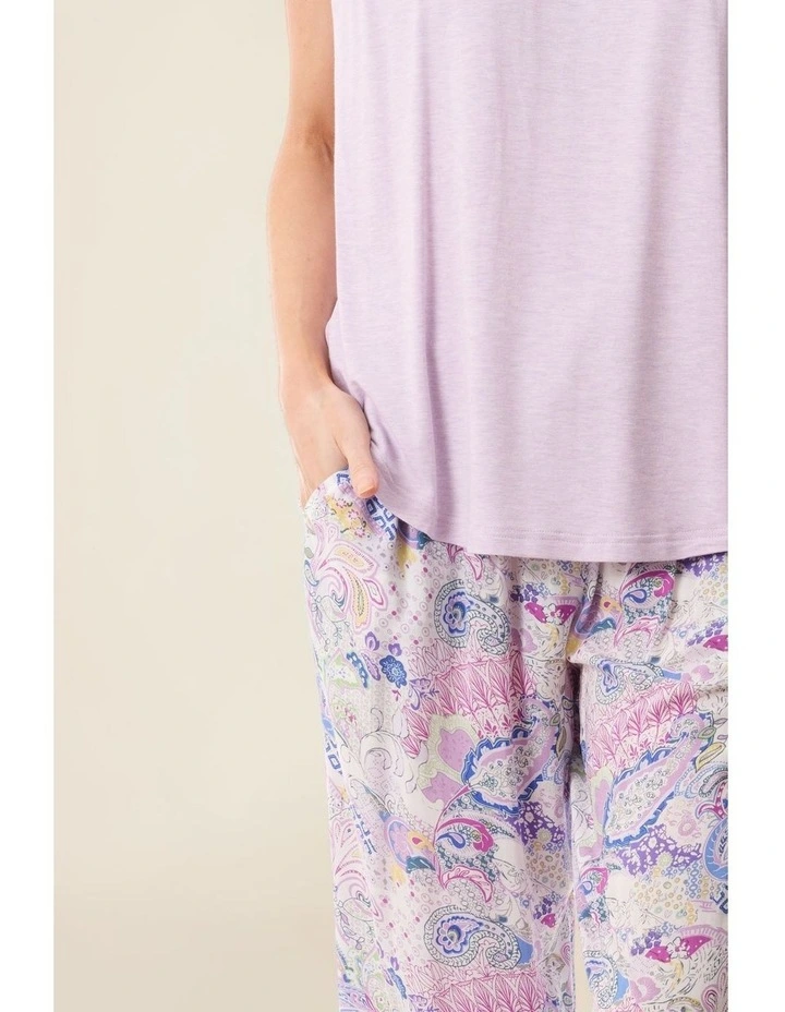 Florence Pyjama with knit top - Multi image 6