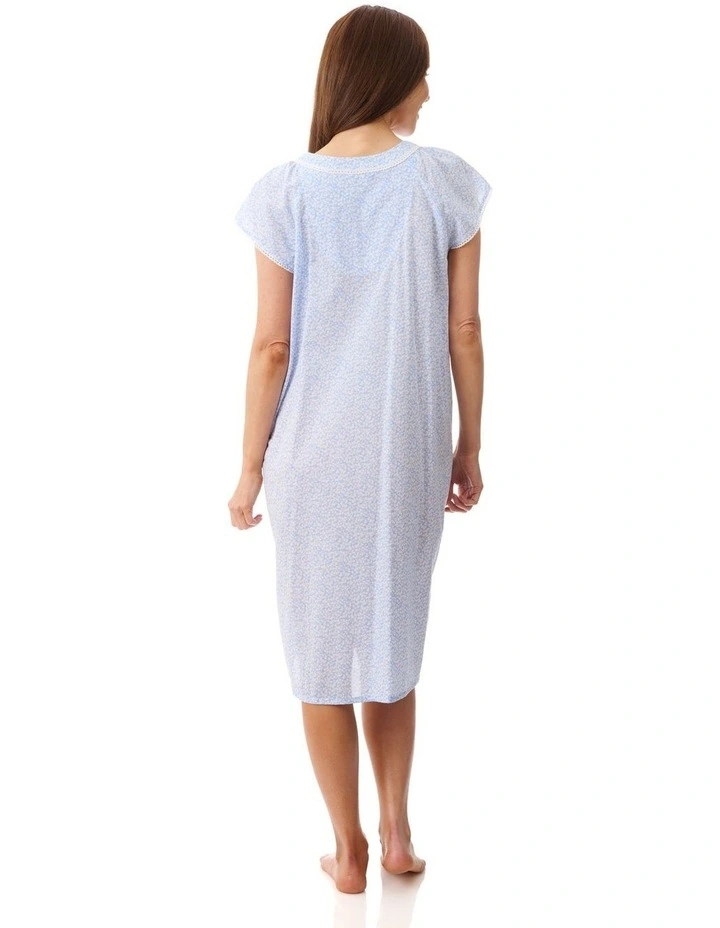 Halle Cap sleeve short nightie - Blue image 2