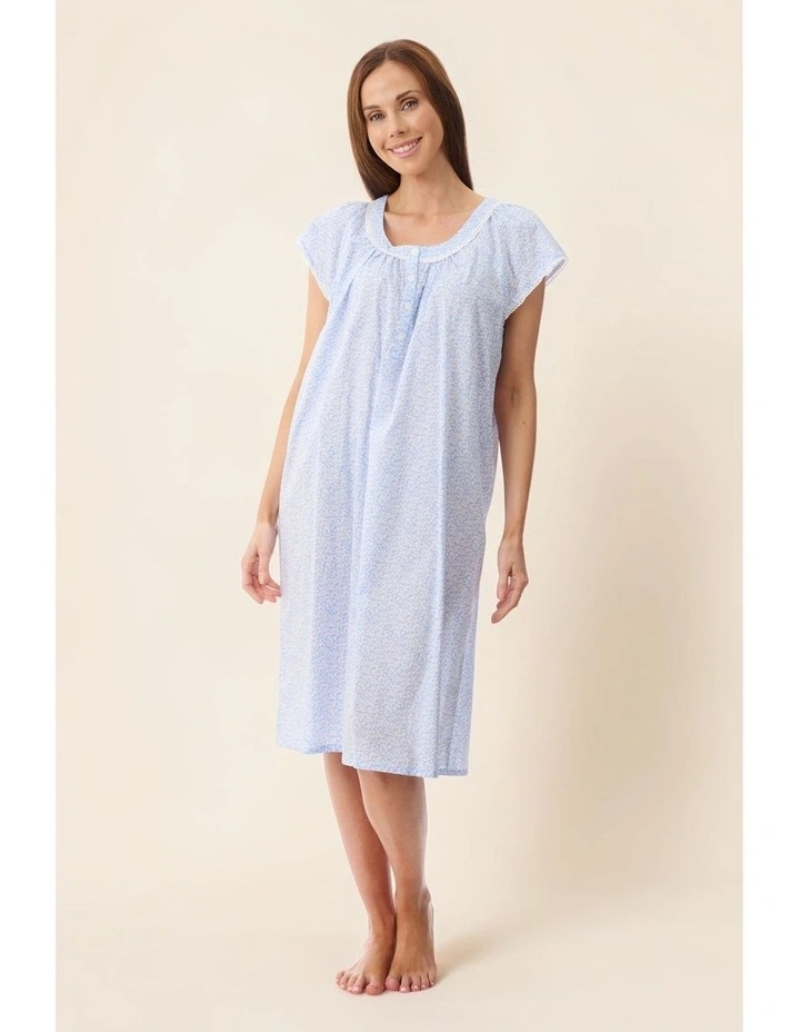 Halle Cap sleeve short nightie - Blue image 5