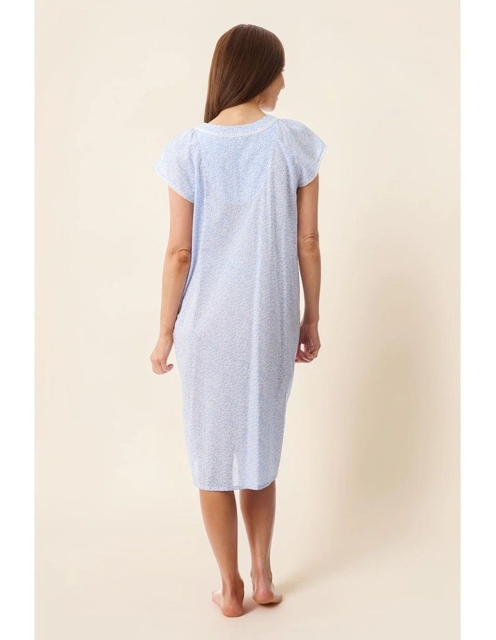 Halle Cap sleeve short nightie - Blue image 7