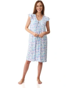 Zadar Flutter sleeve short nightie - Multi