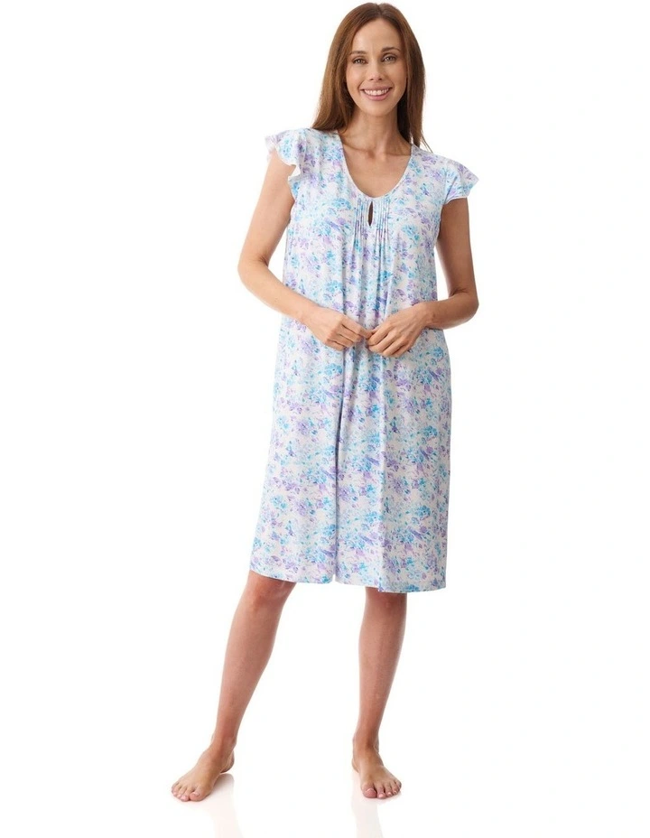 Zadar Flutter sleeve short nightie - Multi image 1
