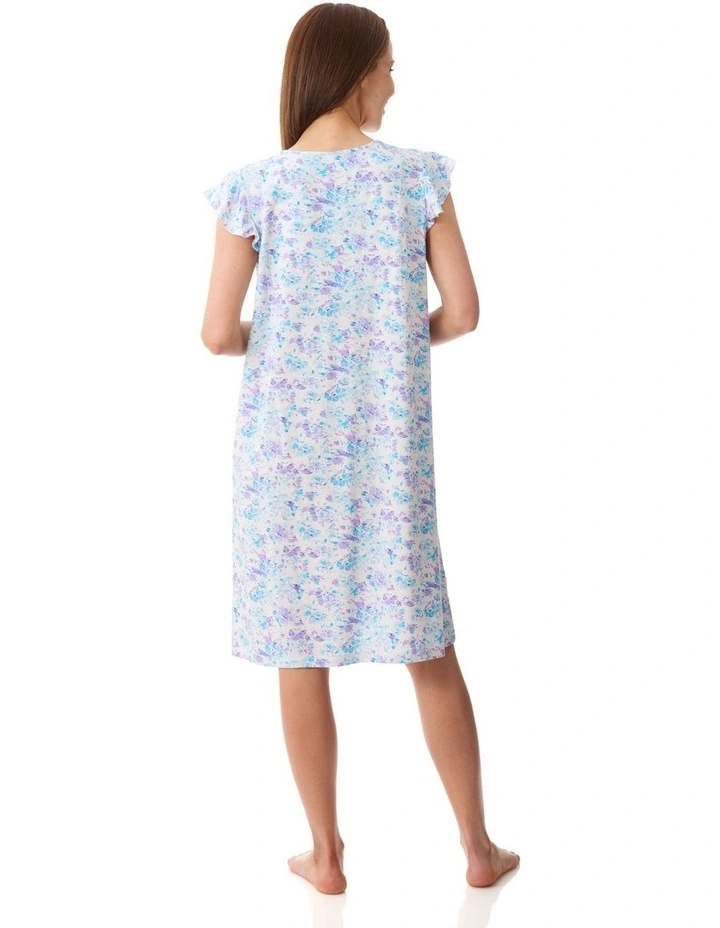 Zadar Flutter sleeve short nightie - Multi image 2