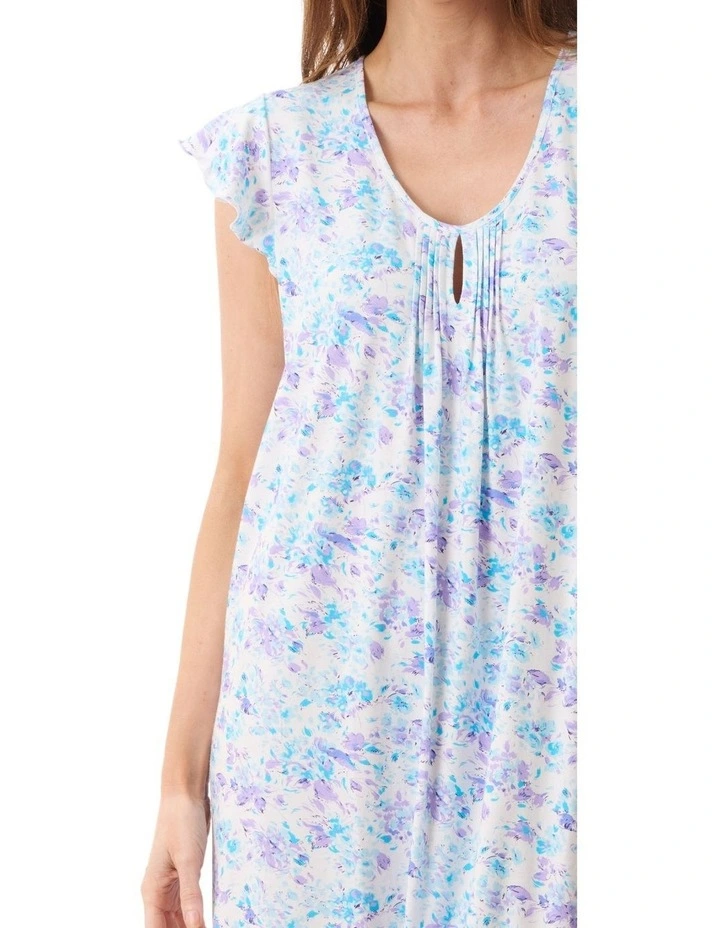 Zadar Flutter sleeve short nightie - Multi image 3
