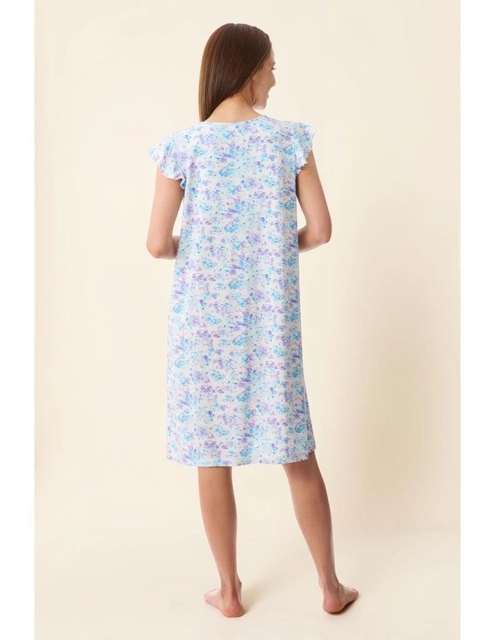 Zadar Flutter sleeve short nightie - Multi image 7