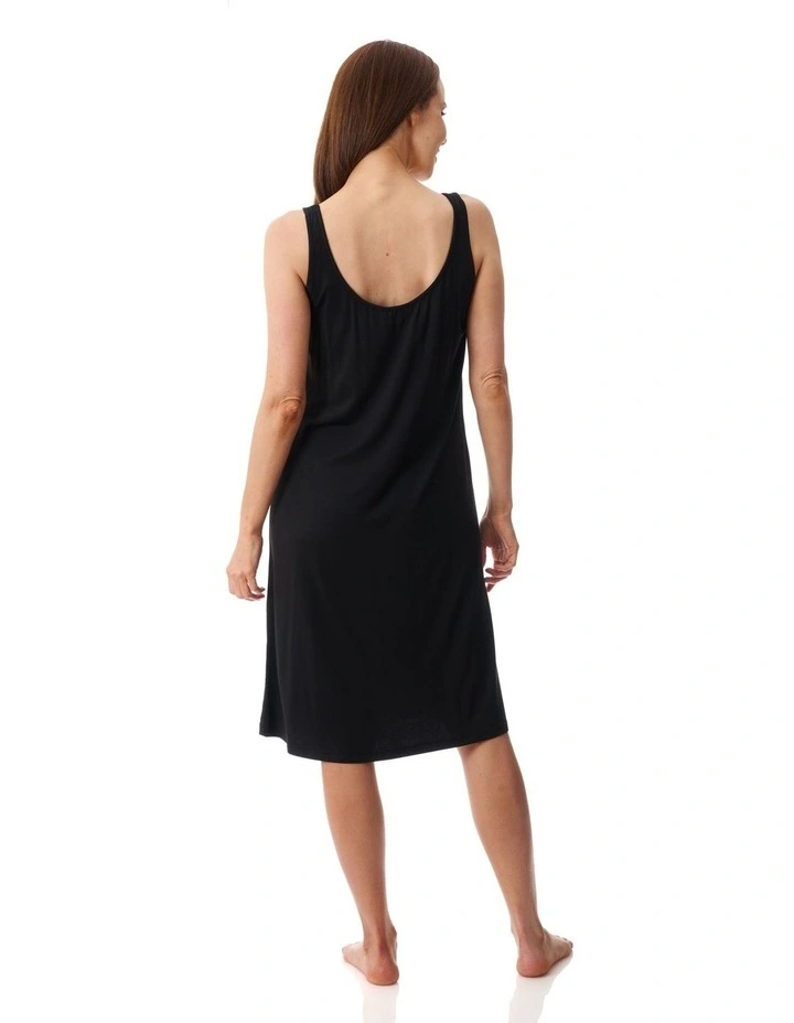 Modal short chemise - Black image 2