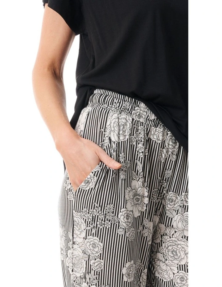 Uzzano Wide leg pyjama - Black/White image 3
