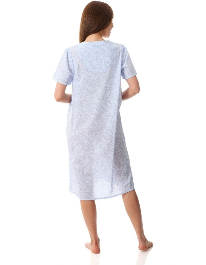 Halle Short sleeve short nightie - Blue image 2