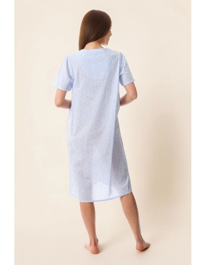 Halle Short sleeve short nightie - Blue image 7
