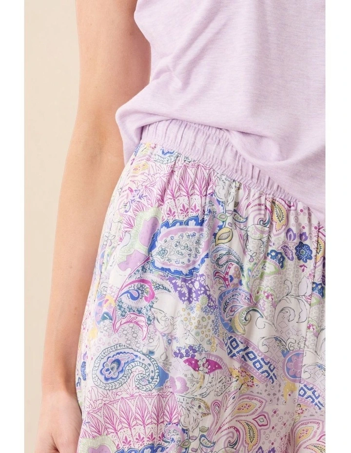 Florence Short pyjama with knit racer - Multi image 5