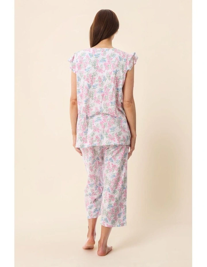 Arosa Flutter sleeve capri pyjama - Multi image 7