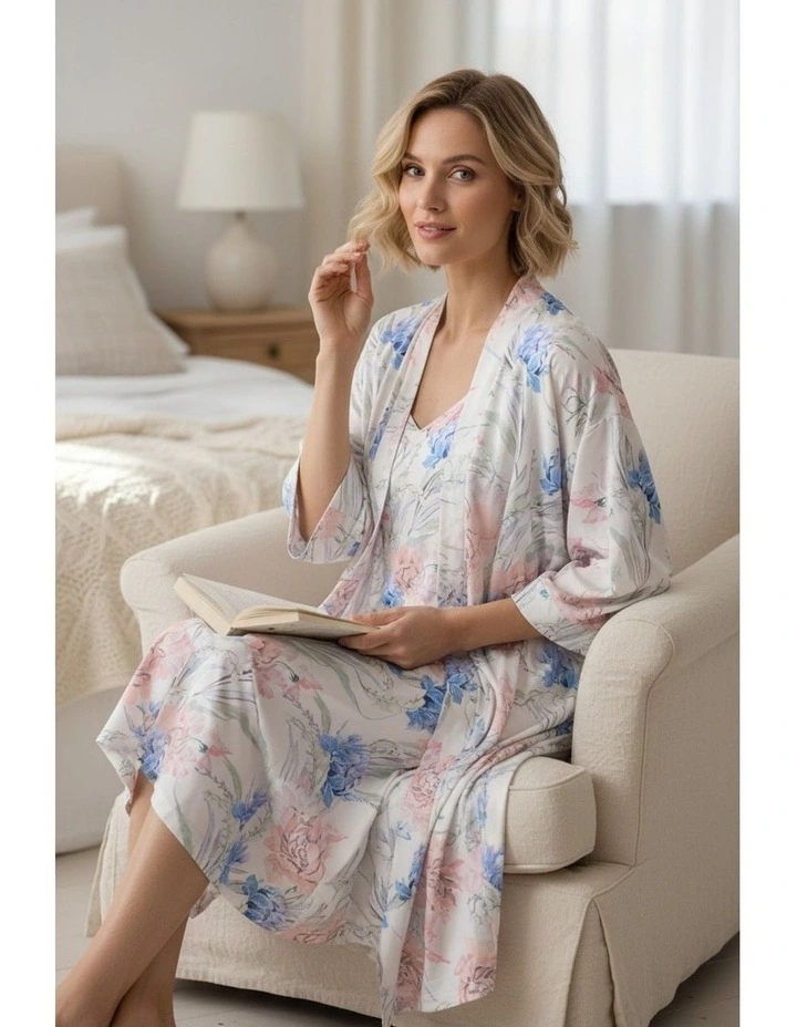 Zanika Mid length wrap - Ivory image 4