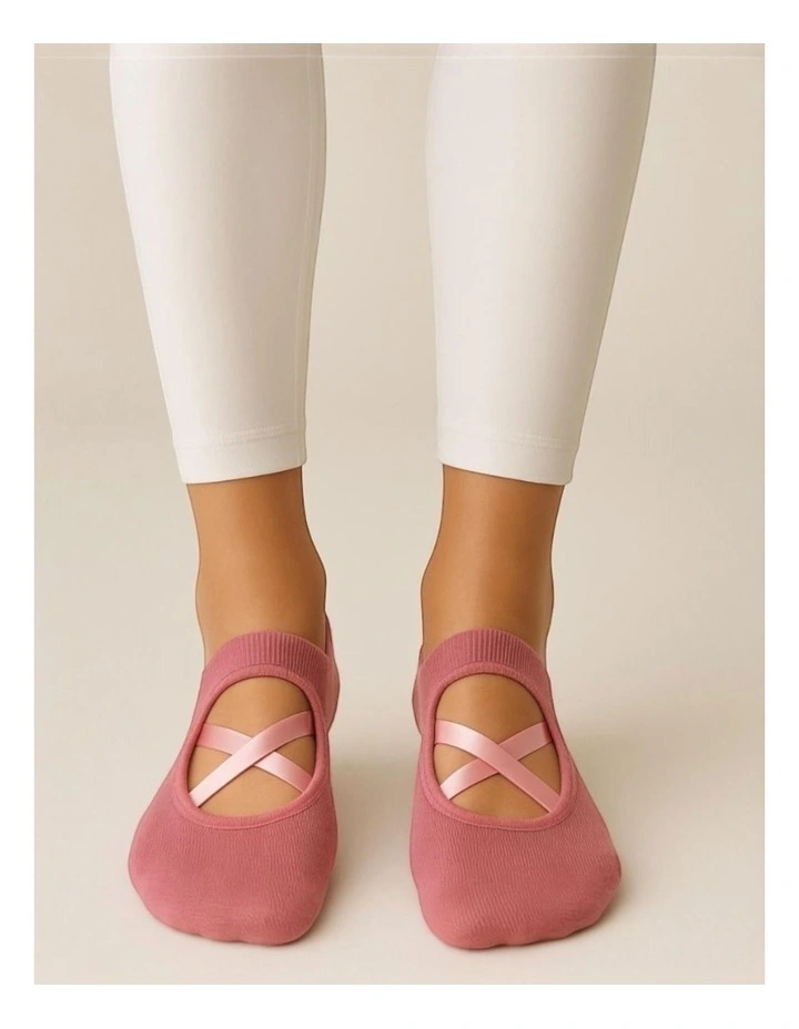 Pilates Grip Socks - 2 Packs image 4
