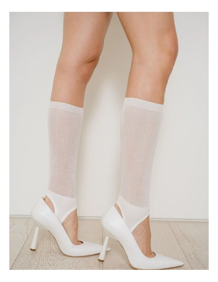 High Heel Jungle Show Pony Fine Stirrup Socks image 2