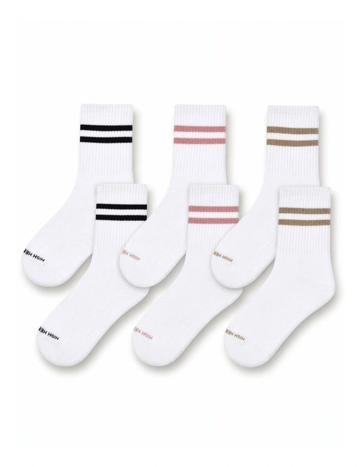 Varsity Grip Pilates Yoga Socks - 3 Packs image 1