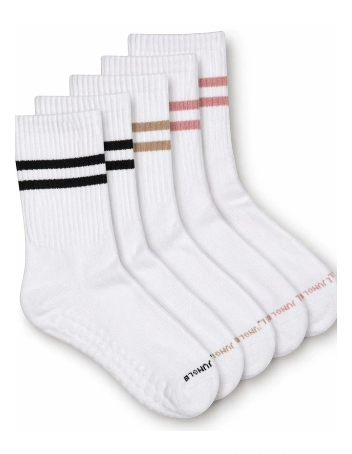 Varsity Grip Pilates Yoga Socks - 3 Packs image 2