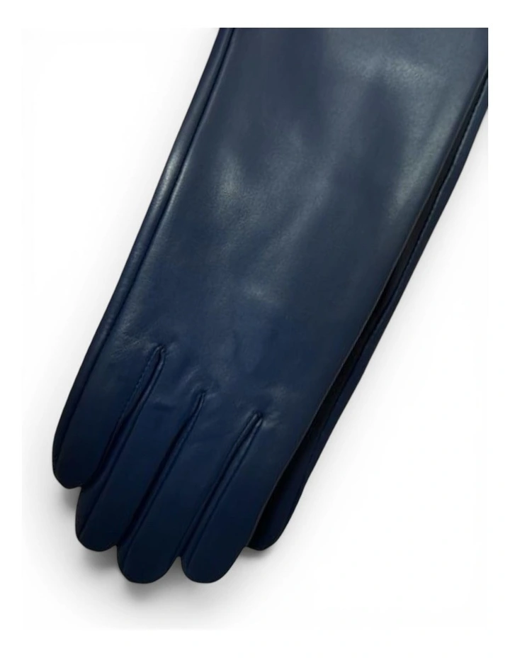 Florence Leather Opera Gloves - Navy image 3